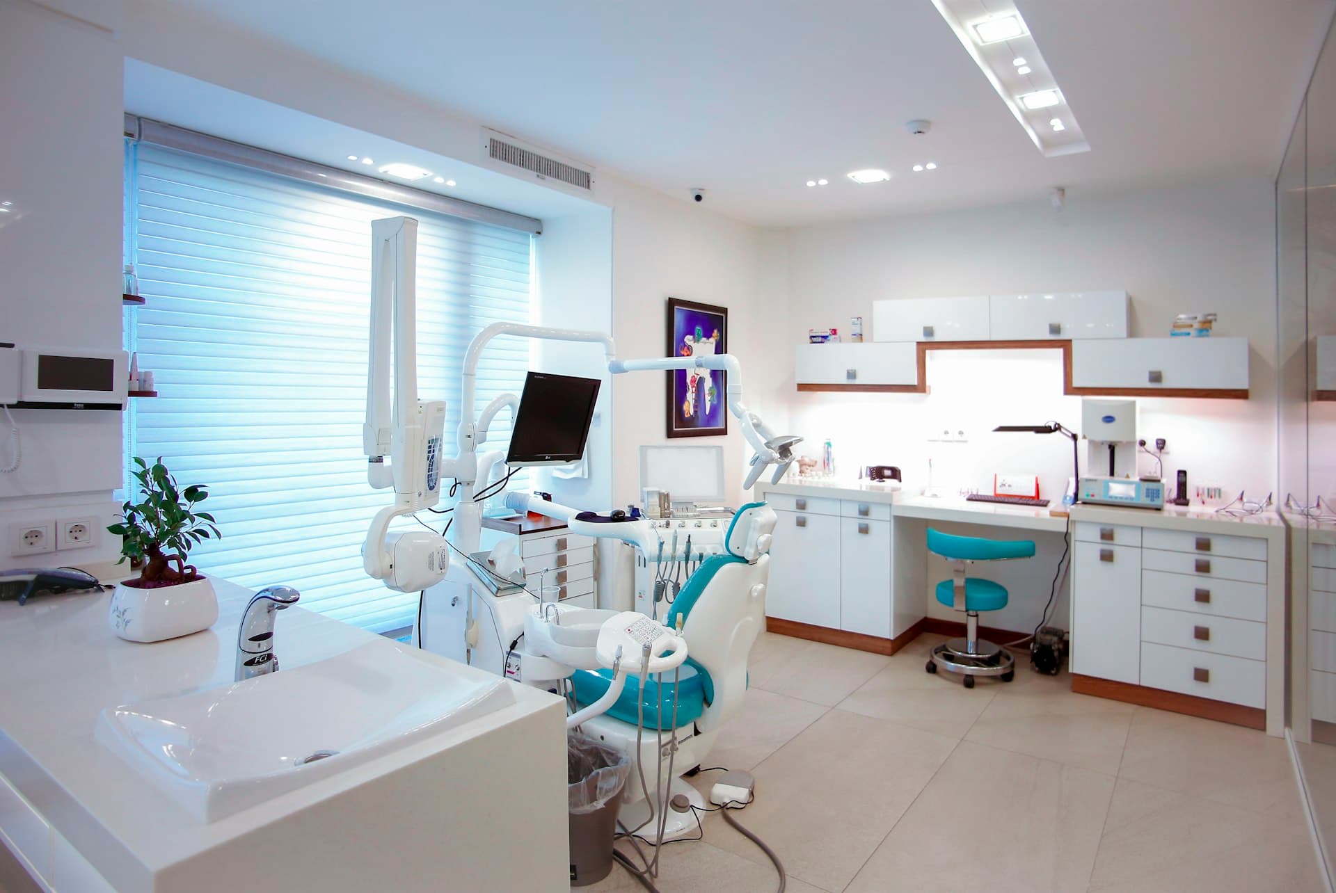 Modern dental office with treatment chair